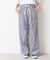 【洗える・ウエストゴム】ストライプリラックスパンツ