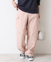 【洗える】スピンドル付カーゴパンツ