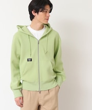 【洗える】フーデッドジップパーカ