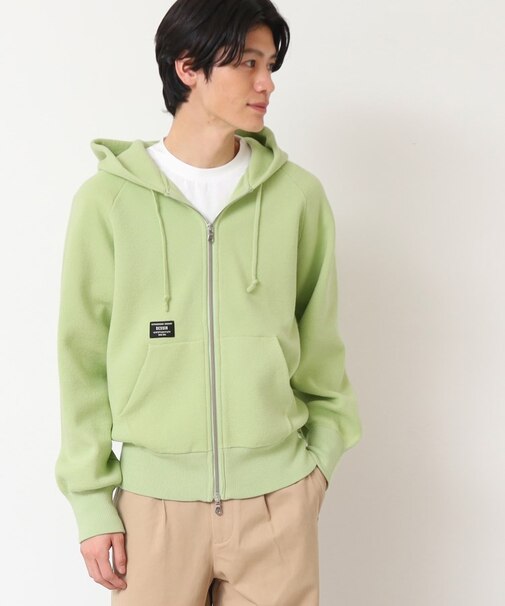 【洗える】フーデッドジップパーカ