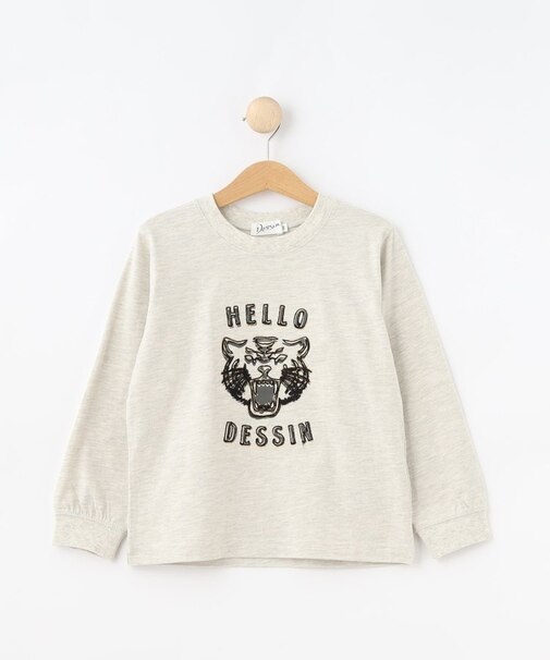 【リンクコーデ】タイガーロングスリーブTシャツ