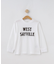 【リンクコーデ】ロゴアップリケロングスリーブTシャツ