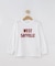 【リンクコーデ】ロゴアップリケロングスリーブTシャツ