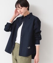 【ユニセックス】刺繍入りオックスシャツ