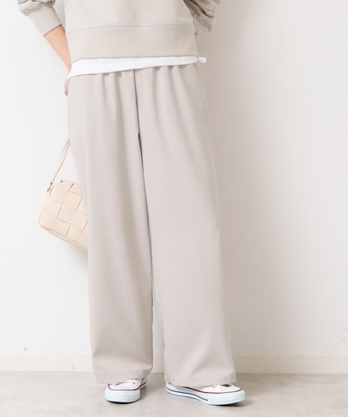 【ウエストゴム・洗える】裾ドロスト付きパンツ(S~L)