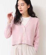 【洗える】ミドルゲージショートカーディガン （S～L）