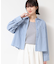 【洗える・4サイズ展開】ポケット付きクロップド丈シャツ（XS～L）