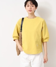 【360度可愛い・洗える】バックヘンリーカットソー（5分袖/XS～L）