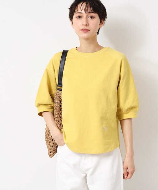 【360度可愛い・洗える】バックヘンリーカットソー（5分袖/XS～L）