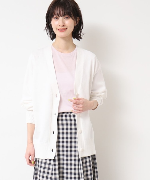 【洗える】オーバーシルエットVネックカーディガン