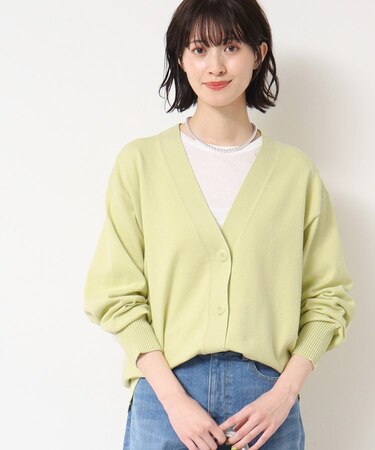 【洗える】オーバーシルエットVネックカーディガン