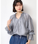 【洗える】フリルリボンブラウス
