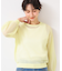 【洗える】チェック柄シアーニット