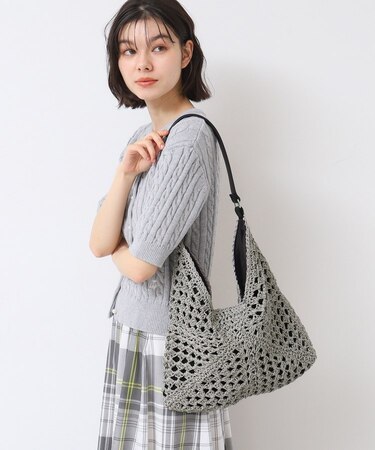 【軽量】透かし編ペーパーショルダーバッグ