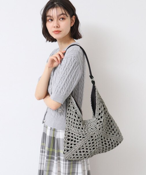 【軽量】透かし編ペーパーショルダーバッグ