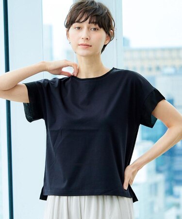 【シリーズ累計8万枚!選べる5サイズ/6色展開/洗える】美光沢カットソー【オンにもオフにもちょうどいい】