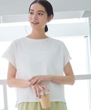 【シリーズ累計8万枚!選べる5サイズ/6色展開/洗える】美光沢カットソー【オンにもオフにもちょうどいい】