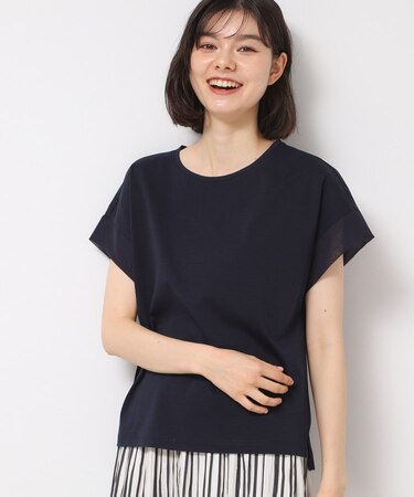 【シリーズ累計8万枚！選べる5サイズ/6色展開/洗える】美光沢カットソー【オンにもオフにもちょうどいい】