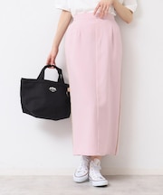 【セットアップ可能・洗える】配色ラインストレートスカート（S～L）