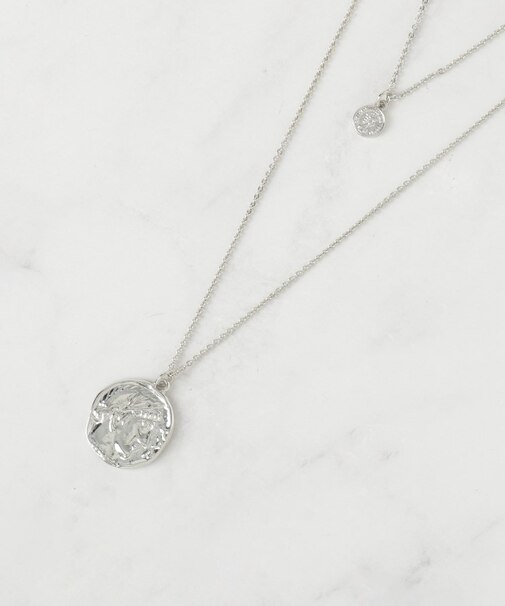 3wayコインモチーフ2連ネックレス