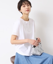 【接触冷感・洗える】美光沢カットソーゆったりシルエット