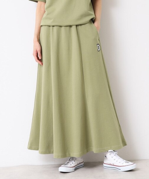 【セットアップ可能・ウエストゴム・洗える】ミニ裏毛フレアスカート