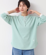 【洗える】ヘンリーネックカットソー