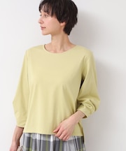 【接触冷感・UV・洗える】袖ニュアンスカットソー