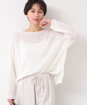 【日本製・洗える】ニュアンスワイドプルオーバー