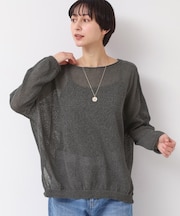 【日本製・洗える】ニュアンスワイドプルオーバー