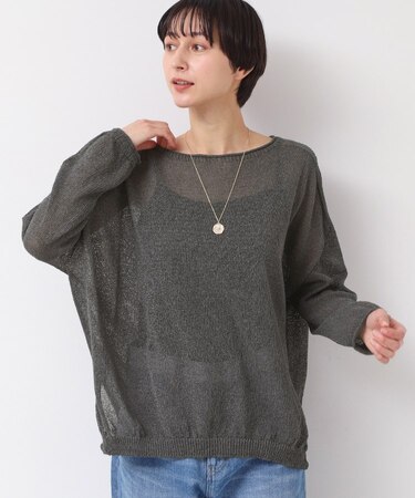【日本製・洗える】ニュアンスワイドプルオーバー