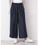 【ウエストゴム・洗える】サテンワイドパンツ