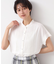 【洗える】ピンタック入りバンドカラーブラウス（S～L）