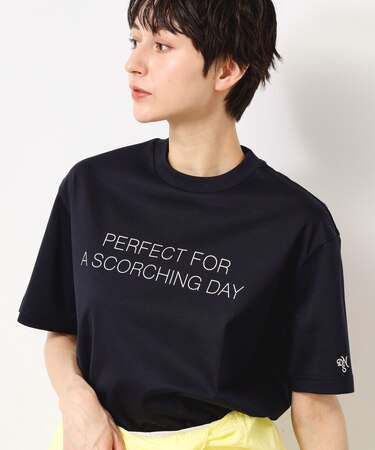 【ユニセックス/抗菌防臭/洗える】コットンロゴTシャツ