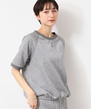 【セットアップ可能・洗える】ラメ入り裏毛ジャージプルオーバー