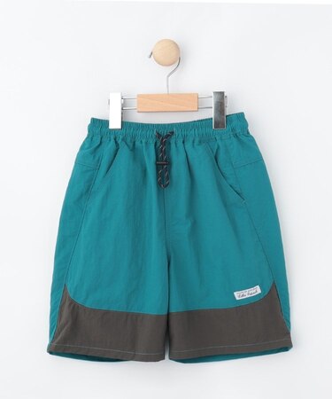 【ウエストゴム・洗える】ナイロンワッシャーショートパンツ