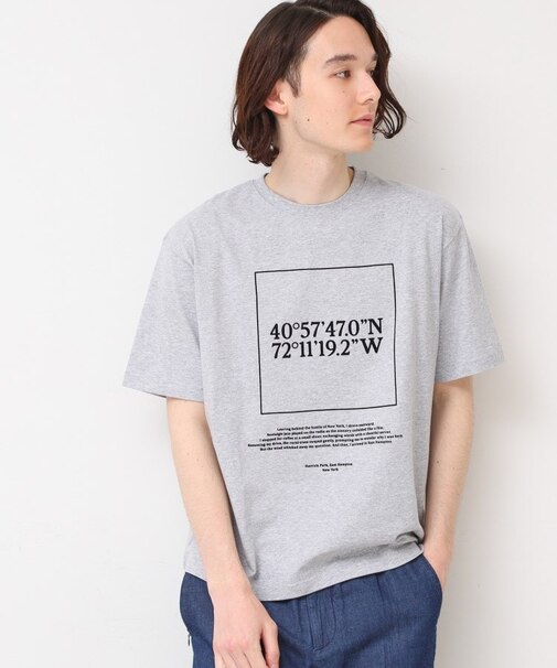 【ユニセックス・洗える】座標プリントTシャツ