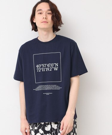 【ユニセックス・洗える】座標プリントTシャツ