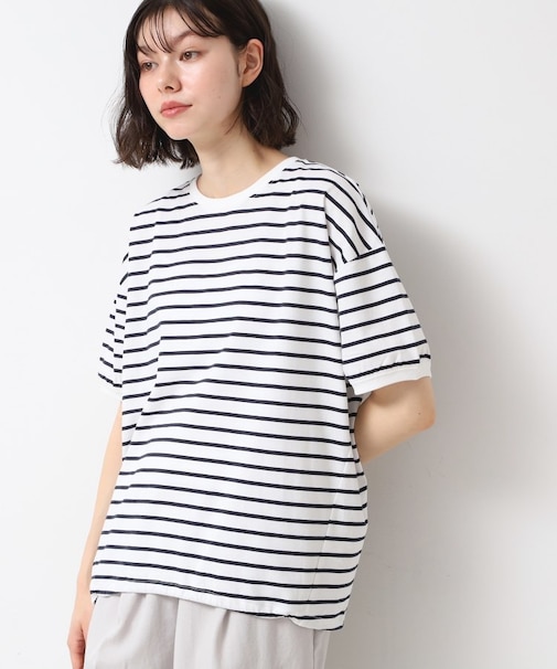 【二の腕カバー/接触冷感/UV】ドローコードカットソー（XS～L）