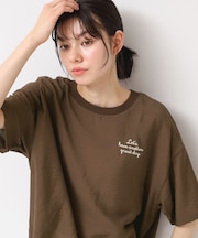 【洗える・4サイズ展開】ロゴ入りブラウス(XS~L)