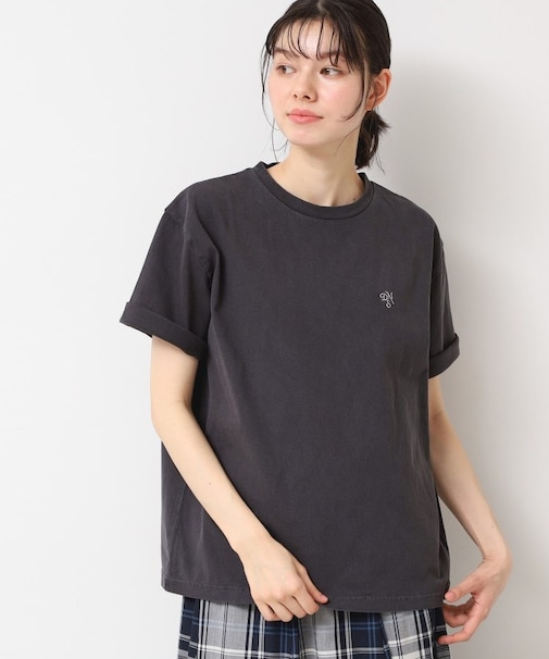 【ユニセックス・洗える】ロゴ入りピグメントTシャツ