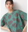 【リンクコーデ・洗える】フラワープリントTシャツ
