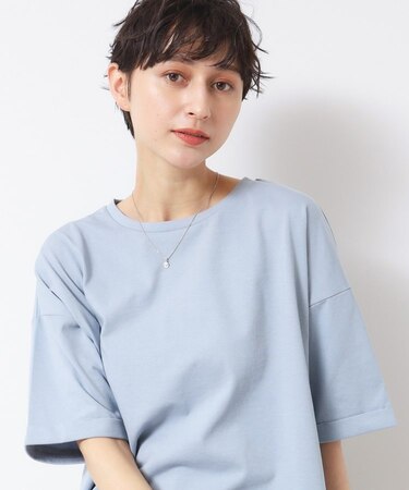 【二の腕カバー/接触冷感/UV】ロールアップスリーブTシャツ（XS～L）