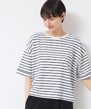 【二の腕カバー/接触冷感/UV】ロールアップスリーブTシャツ（XS～L）