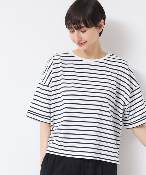 【二の腕カバー/接触冷感/UV】ロールアップスリーブTシャツ(XS~L)