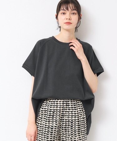 【洗える】ワイドラグランスリーブカットソー（XS～L）