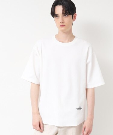 【洗える】ワッフルオーバーTシャツ