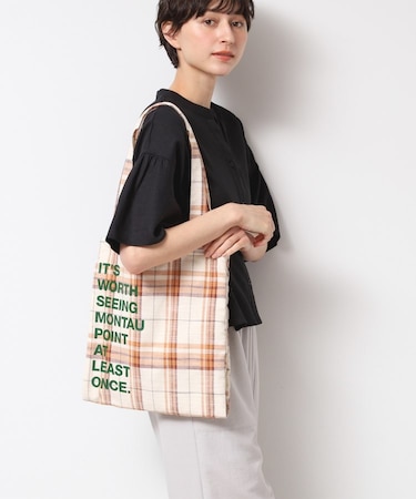 【A4収納可・軽量】チェックトート