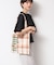 【A4収納可・軽量】チェックトート