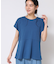 ◆【接触冷感/UV/洗える】ペプラムチュニックカットソー（XS～L）